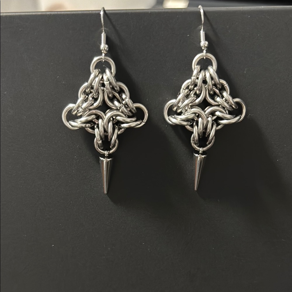 Elegant Silver Drop Earrings